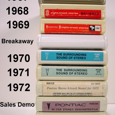 Pontiac 8-Track Tapes - 1967-1974